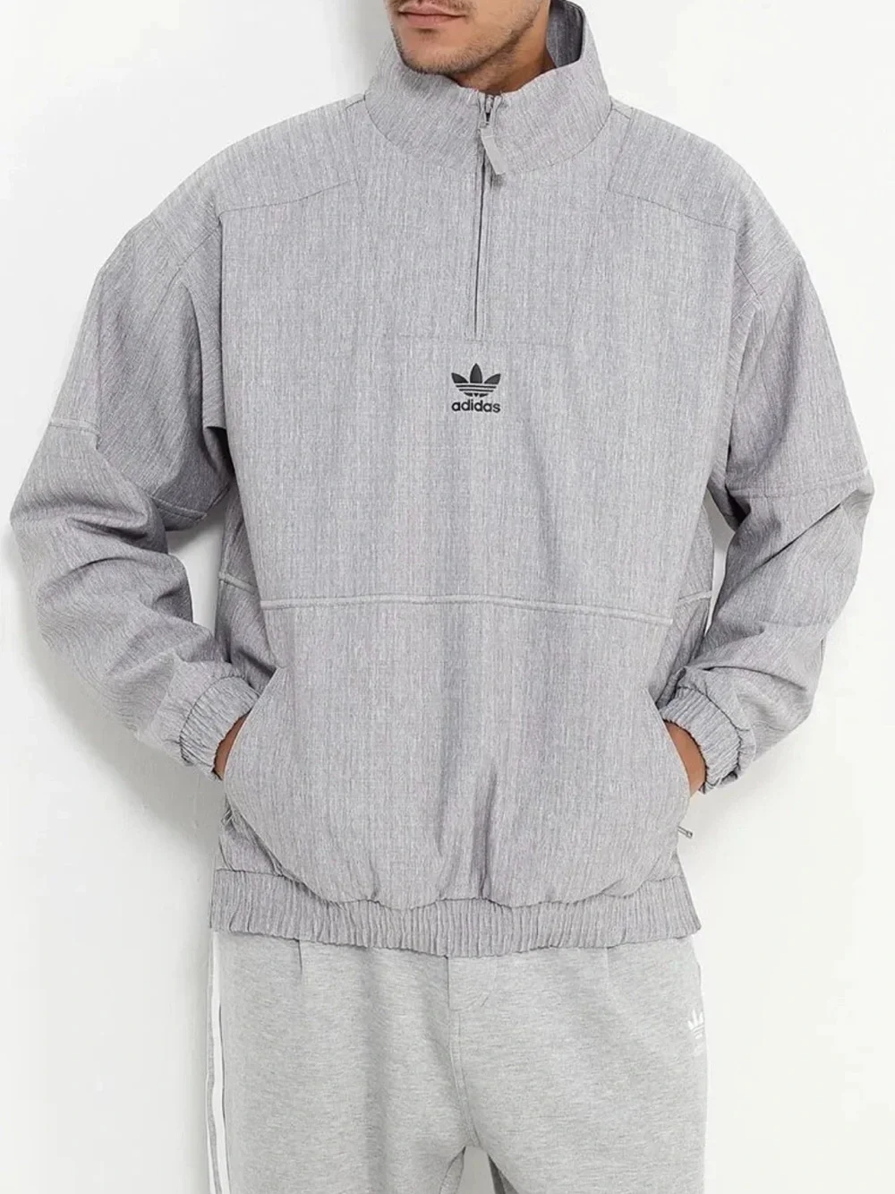 Adidas Originals Paris Pack 1/2 Zip Windbreaker Jacket BK0529 Mens 2XL